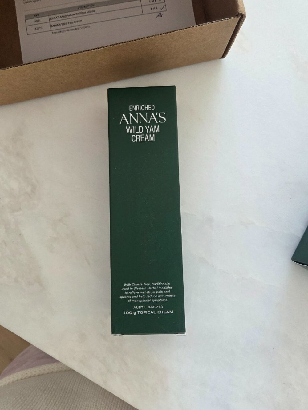 Anna's Wild Yam Cream New Sealed